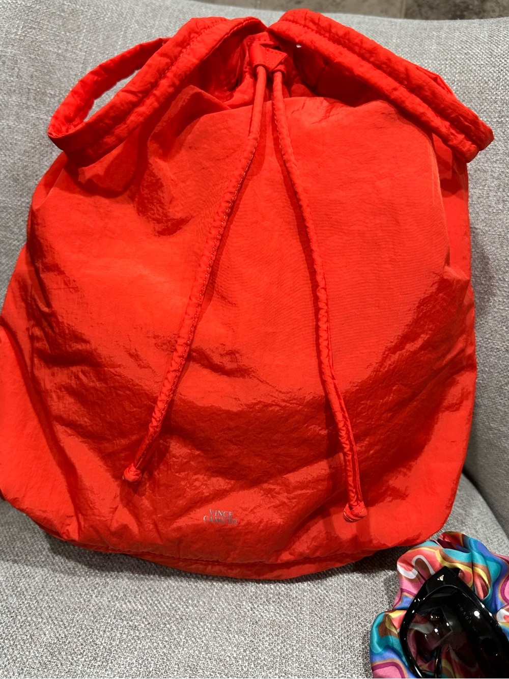 Vince Camuto Orange Drawstring backpack 🎒